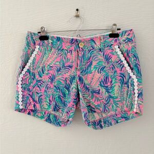 Lilly Pulitzer Pink and Green High Waist Shorts